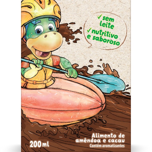 Danoninho a base de amendôa e cacau (Foto: Divulgação) Danoninho a base de amendôa e cacau (Foto: Divulgação)