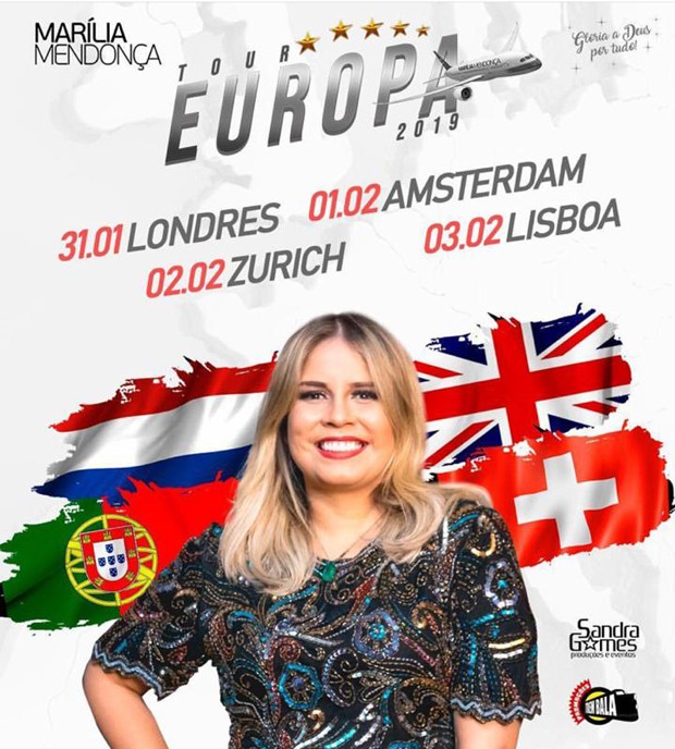 Marília Mendonça fará turnê na Europa (Foto: Reprodução/Instagram)