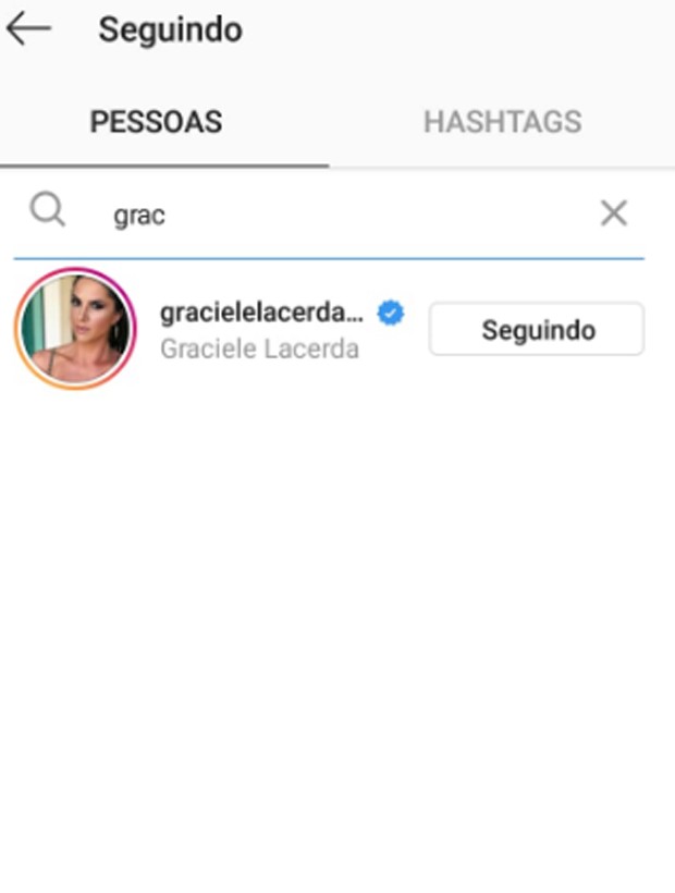 Wanessa passa a seguir Graciele Lacerda em rede social (Foto: Reprodução/Instagram)