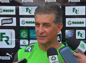 Ricardo Drubscky, técnico do Goiás (Foto: Reprodução/TV Anhanguera)