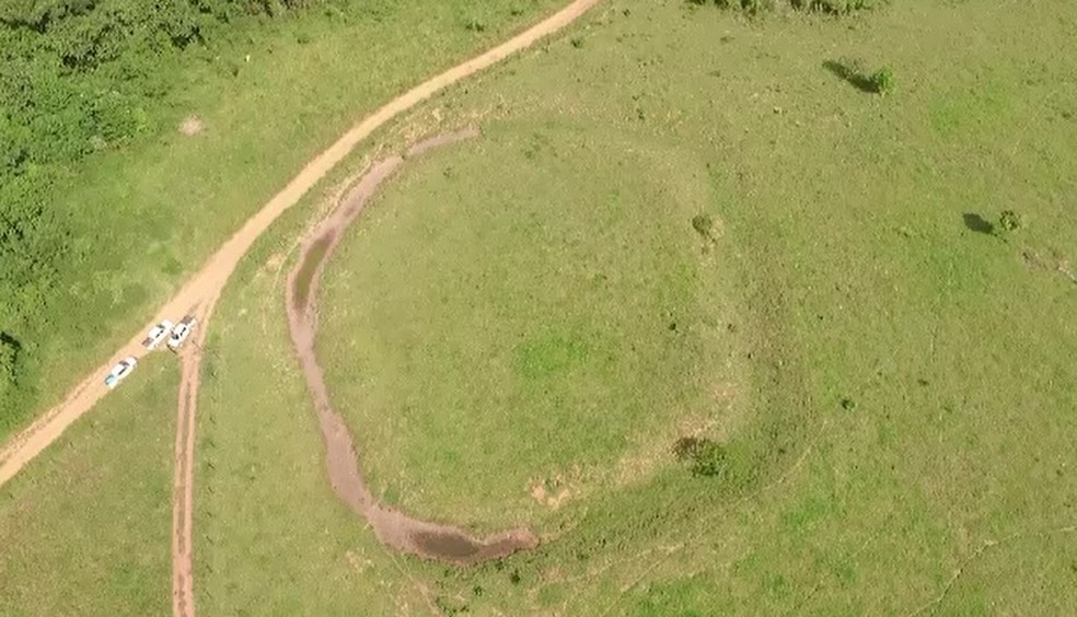 Novos geoglifos são encontrados em área de floresta na Reserva Extrativista Chico Mendes, no Acre (Foto: Reprodução/Rede Amazônica Acre)