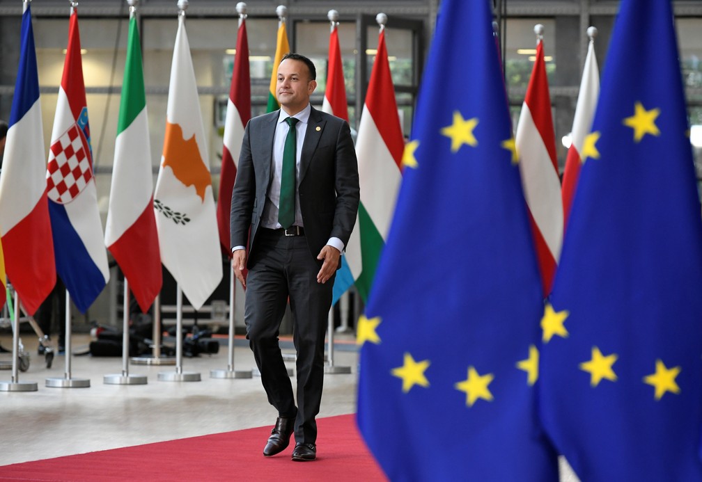 Leo Varadkar, primeiro-ministro da Irlanda, em Bruxelas — Foto: Piroschka van de Wouw/Reuters