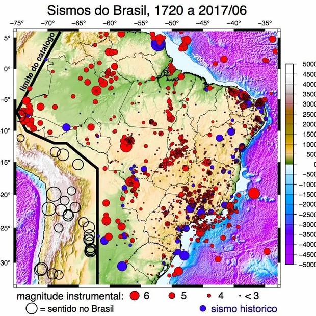 Sismos do Brasil (Foto: Marcelo Assumpção via BBC)