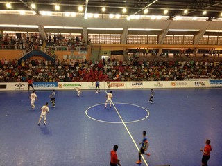 Ginásio Ayrton Senna, Itapetininga, Sorocaba, futsal, Real Bucaramanga, Libertadores (Foto: Natáliaapostas jogos de amanhaOliveira)