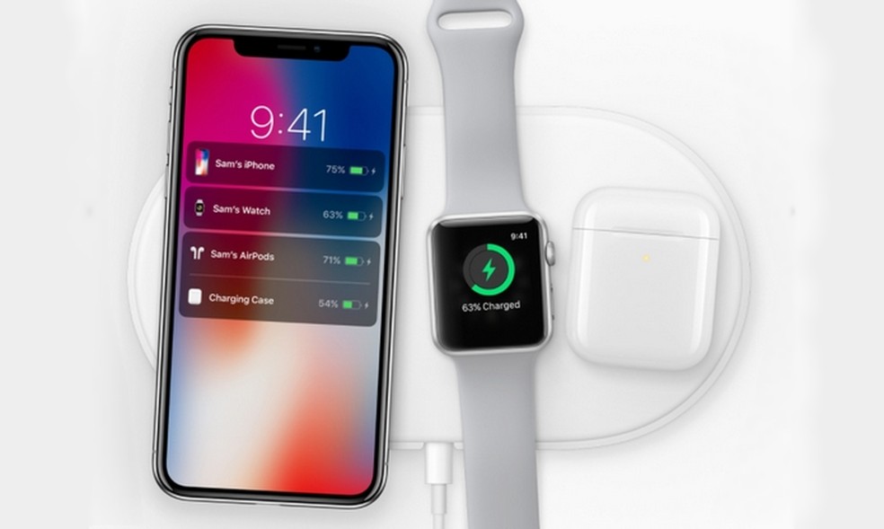 AirPower poderá recarregar iPhone, Apple Watch e AirPods ao mesmo tempo  — Foto: Divulgação/Apple