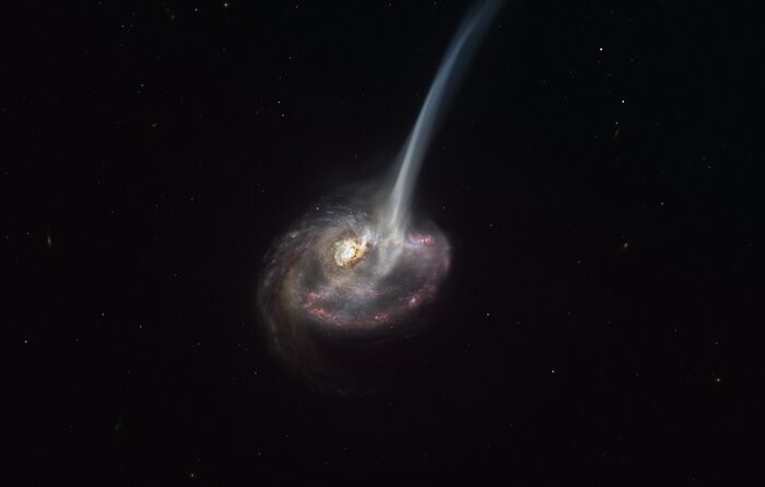 Colisão entre galáxias põe em xeque teoria sobre morte desses sistemas (Foto: ESO/M. Kornmesser)