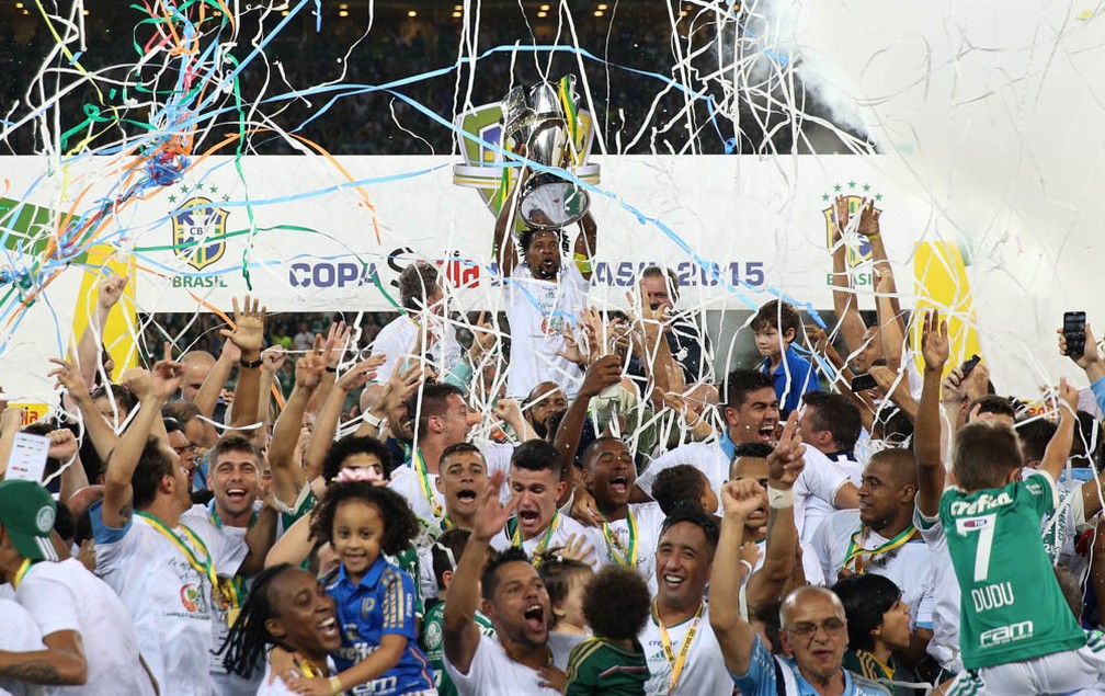 Palmeiras campeão Copa do Brasil 2015 — Foto: Cesar Greco / Ag Palmeiras