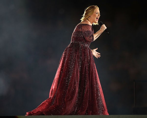 Adele se apresenta na Nova Zelândia (Foto: Getty Images)