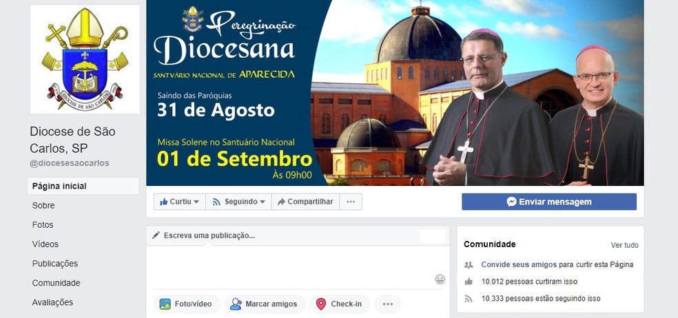 Diocese de São Carlos utiliza redes sociais para divulgar palavra de Deus (Foto: Divulgação/Diocese de São Carlos)