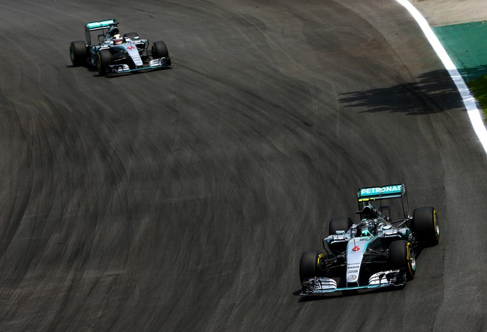 Nico Rosberg e Hamilton, GP do Brasil, Fórmula 1 (Foto: Getty Images)
