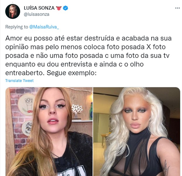 Luísa Sonza rebate comentário sobre aparência: "Posso até estar destruída" 7