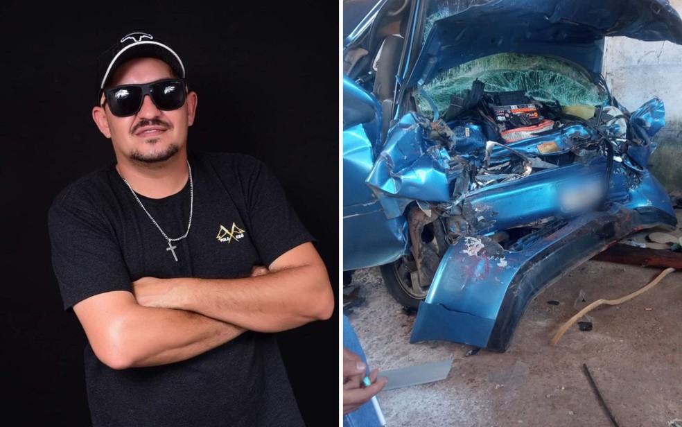 Wandinelio Santana, conhecido como Nélio Santana morreu em acidente de carro quando ia para Anicuns, Goiás — Foto: Arquivo pessoal/Aldenir Santos