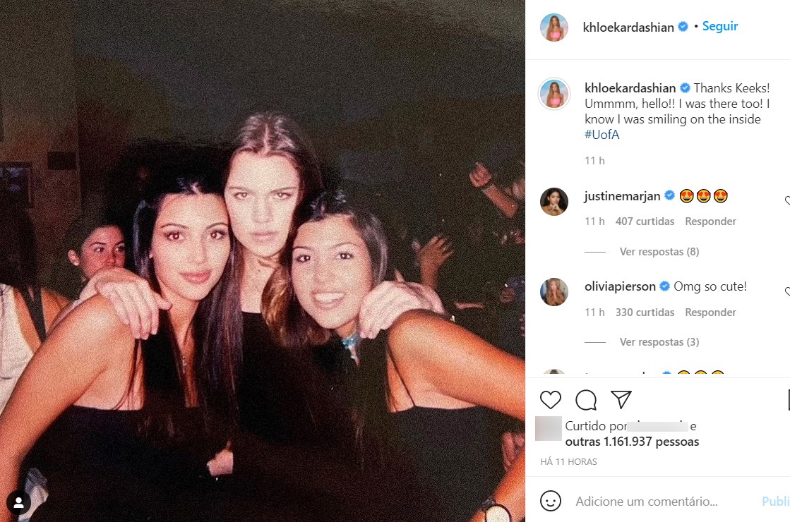Post de Khloé Kardashian (Foto: Reprodução / Instagram)