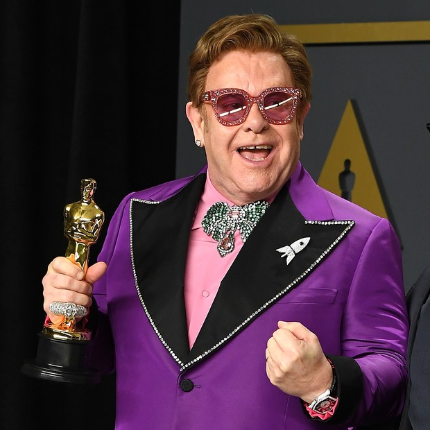 HOLLYWOOD, CALIFORNIA - FEBRUARY 09: Sir Elton John poses at the 92nd Annual Academy Awards at Hollywood and Highland on February 09, 2020 in Hollywood, California. (Photo by Steve Granitz/WireImage ) (Foto: WireImage)