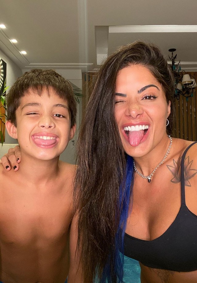 Aline Riscado comenta a rotina de quarentena com o filho, Nathan (Foto: Reprodução/Instagram)