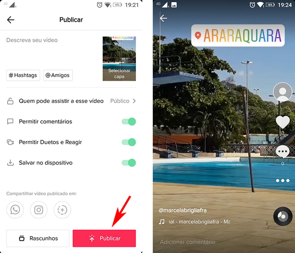 como colocar o modo reverso no tiktok e gravar video com efeito invertido redes sociais techtudo