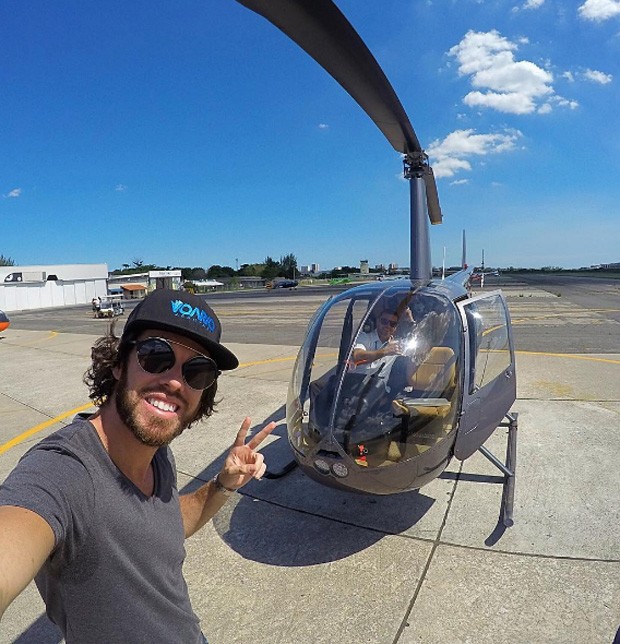 Diego Aguiar, piloto que foi visto de mãos dadas com Mayla Araújo (Foto: Reprodução/Instagram)