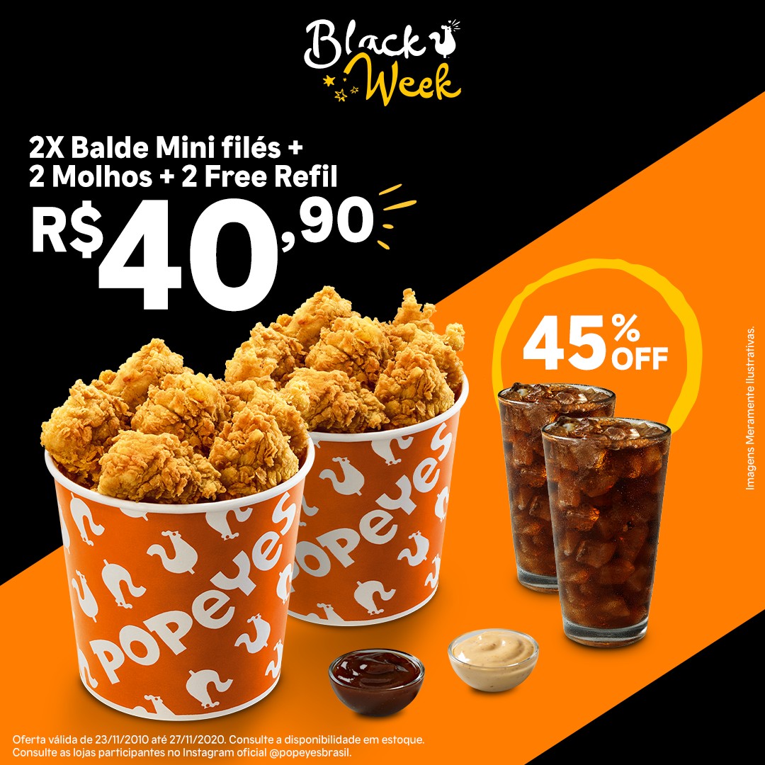 Bob's, McDonald's, Burger King e mais a partir de R$ 1 na Black