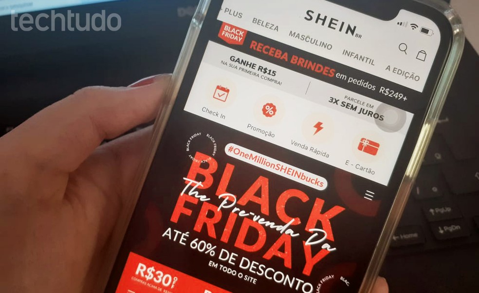 Saiba como usar pontos na Shein, app disponível para celulares Android e iPhone (iOS) — Foto: Luana Antunes/TechTudo