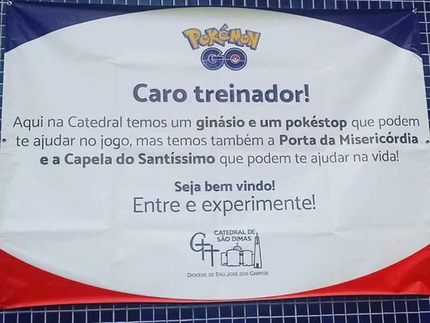 Igreja usa Pokémon Go para atrais adolescentes em São José (Foto: Divulgação/ Diocese de São José dos Campos)