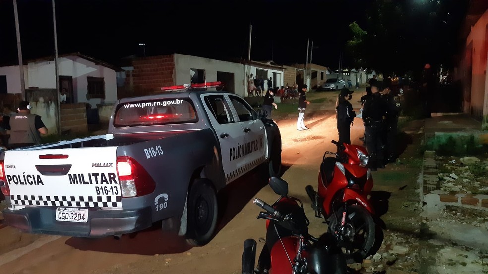 Crime aconteceu em São Gonçalo do Amarante, na Grande Natal. — Foto: Sérgio Henrique Santos/Inter TV Cabugi