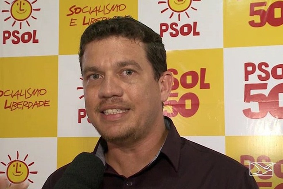 Iêgo Brunno concorre a uma cadeira no Senado pelo PCB — Foto: Reprodução / TV Mirante