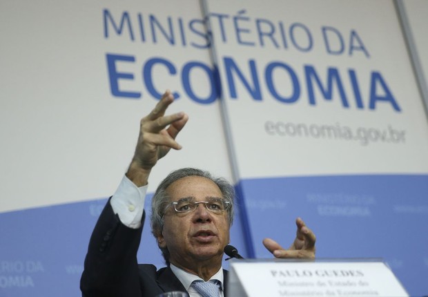Paulo Guedes, ministro da Economia do governo Jair Bolsonaro (Foto: José Cruz/Agência Brasil)