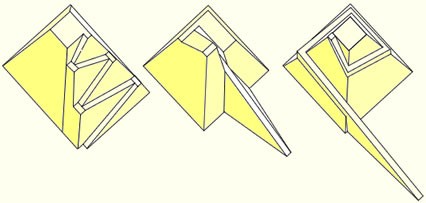 Algumas configurações de rampas propostas para a construção da Grande Pirâmide (Foto: wikimedia commons / reprodução)