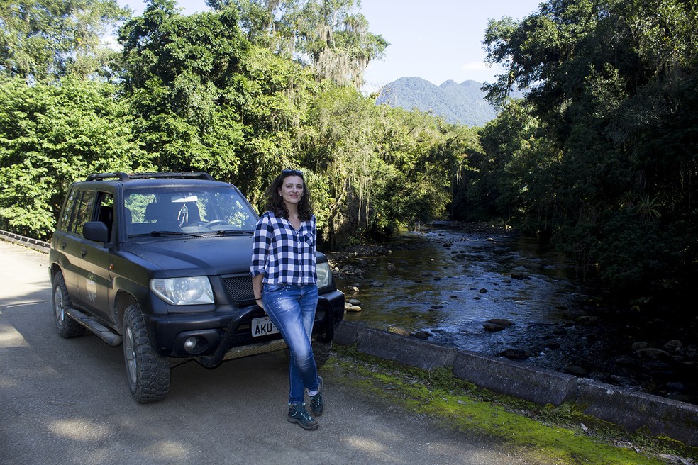 Parada durante o passeio 4x4 para apreciar o Rio Marumbi. — Foto: Marcio Kubo