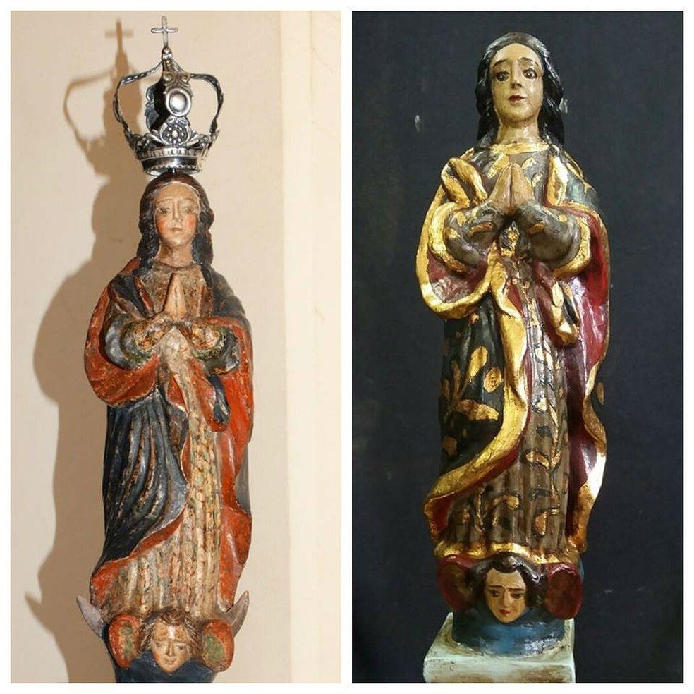 Trabalho Mais Importante Da Minha Vida Diz Restaurador De Imagem De Nossa Senhora Que Pertenceu A Nha Chica Zona Da Mata G1