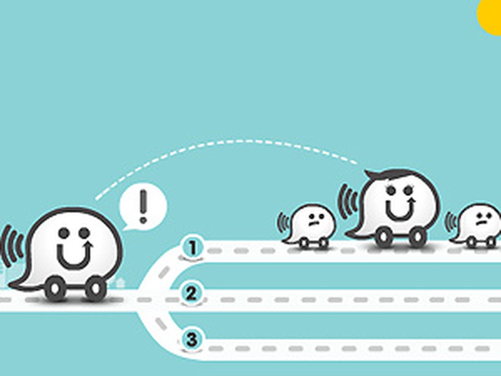Waze, aplicativo de GPS Social para smartphones. (Foto: Reprodução)