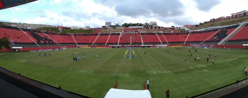 BarradÃ£o vai receber partida entre VitÃ³ria e Bragantino nesta sexta-feira â Foto: Gustavo Castellucci