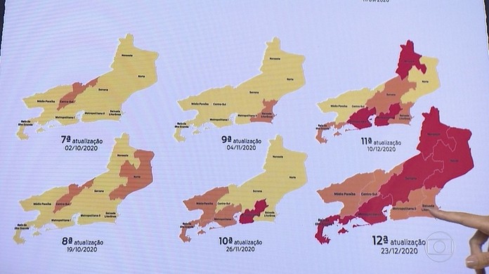 Mapa Classifica O Estado Do Rj Como De Alto Risco Para Contaminacao Por Covid 19 Rio De Janeiro G1