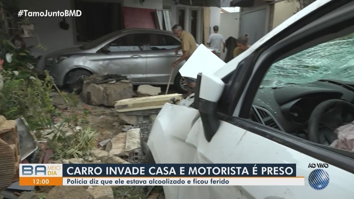Motorista é preso após perder controle do veículo e invadir residência no  sudoeste da Bahia | Bahia | G1