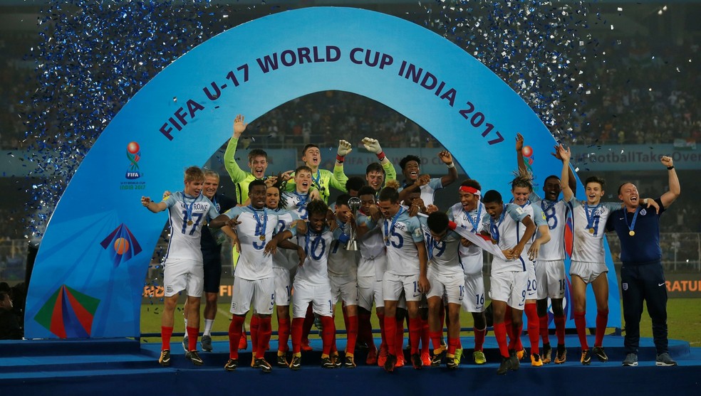 Inglaterra Ã© a atual campeÃ£ do Mundial Sub-17 â€” Foto: Reuters
