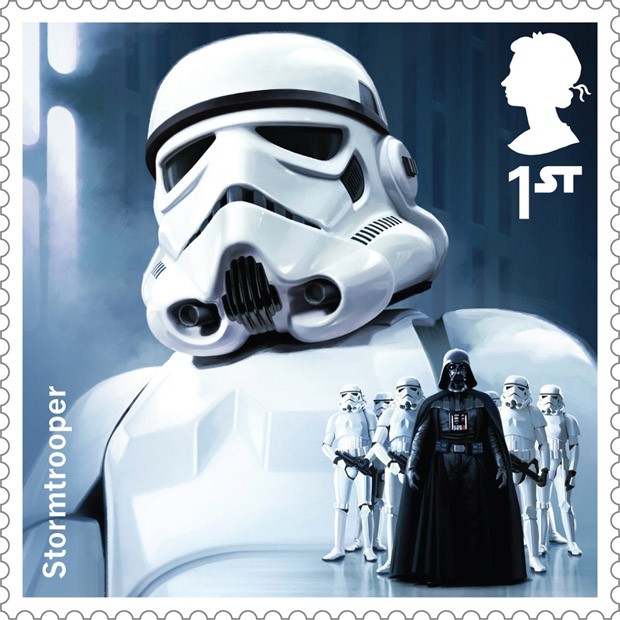 Selo 'Star Wars' (Foto: Divulgação/Royal Mail) Selo 'Star Wars' (Foto: Divulgação/Royal Mail)