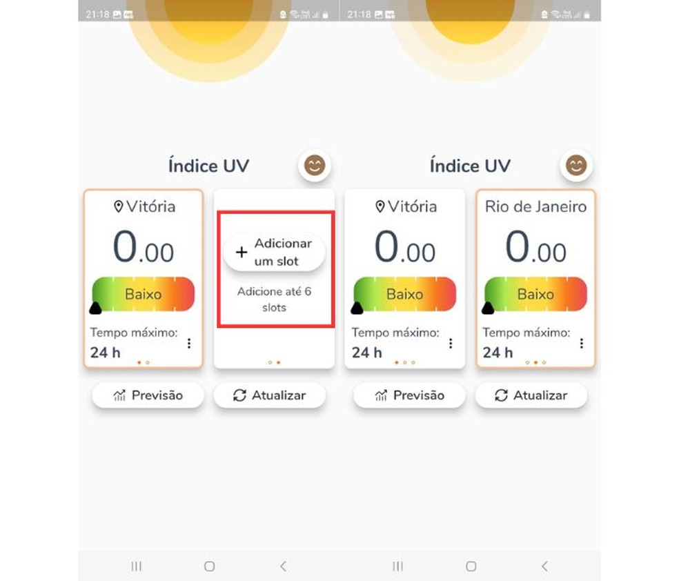 Adicione mais locais com os slots — Foto: Lucas Santos/TechTudo