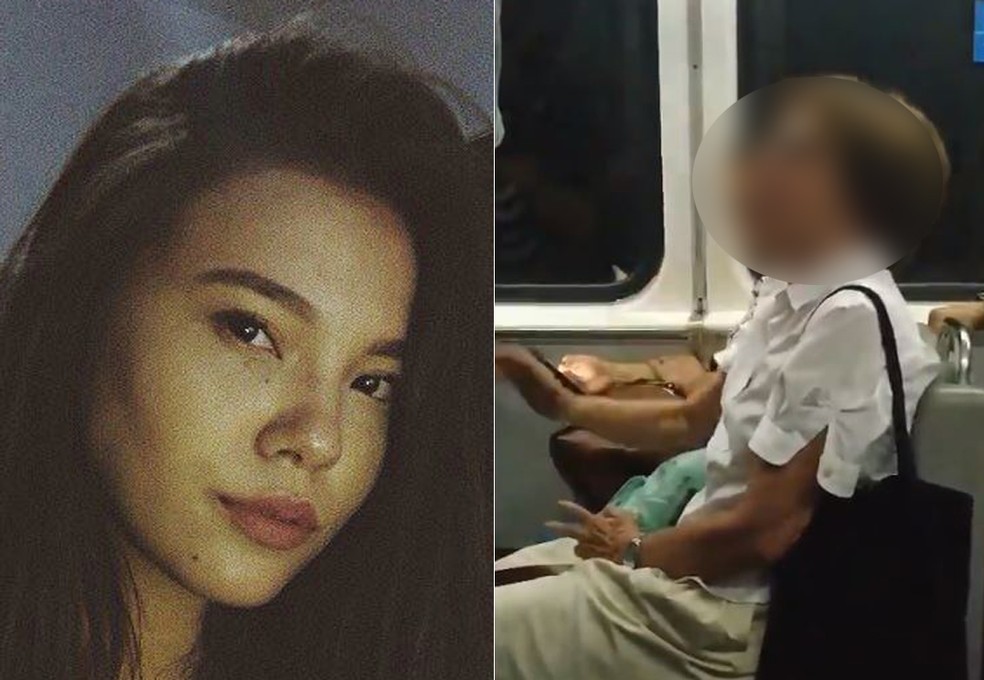 Marie Okabayashi diz ter sido vítima de racismo em metrô do Rio — Foto: Reprodução