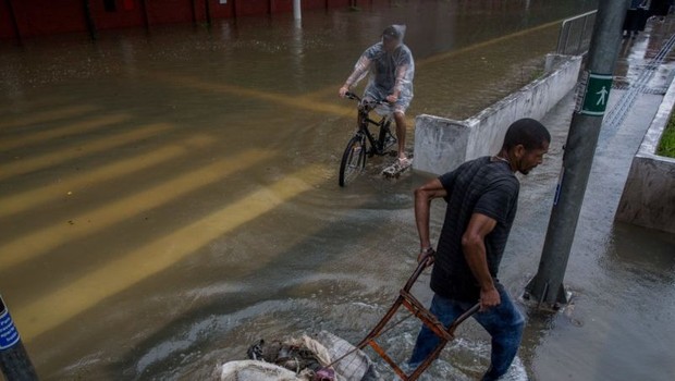 BBC Alagamento em São Paulo; mudanças climáticas aumentam probabilidade de chuvas extremas (Foto: Getty Images via BBC)