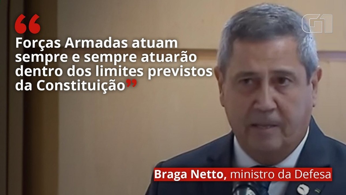 Braga Netto nega ter ameaçado o presidente da Câmara e posto em risco a eleição de 2022