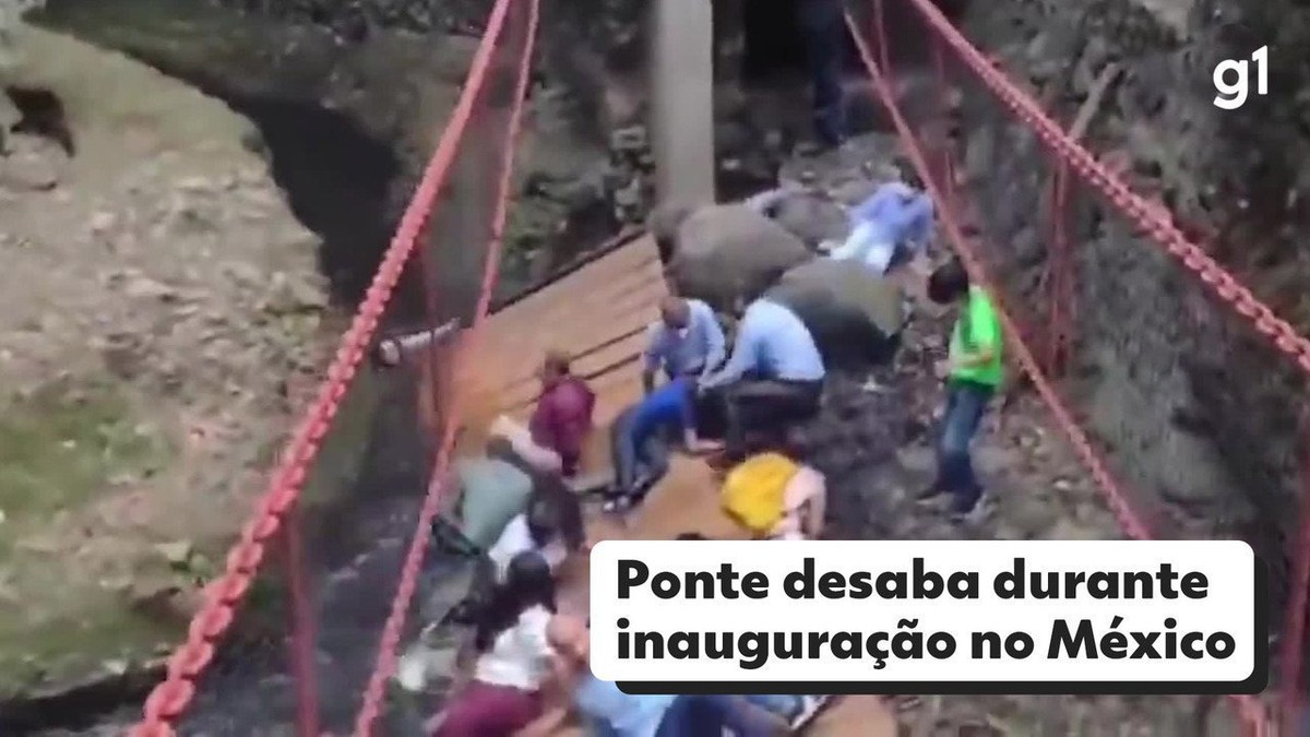 VIDEO: El puente cae durante la ceremonia con el alcalde en la ciudad de Cuernavaca, México |  Mundo