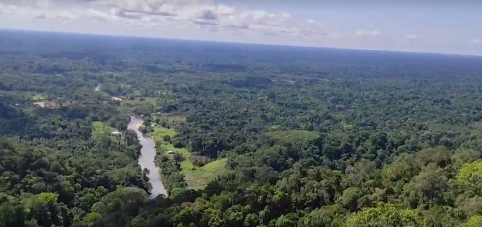 No mirante é possível ver toda a dimensão do parque — Foto: Rede Amazônica Acre