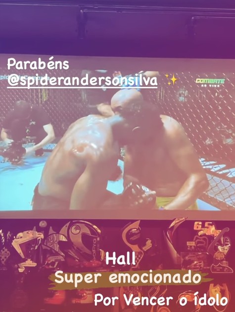 Homenagem de Grazi Massafera ao lutador Anderson Silva (Foto: Reprodução Instagram)