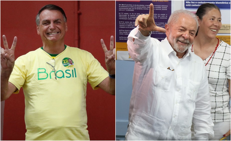Bolsonaro e Lula votam