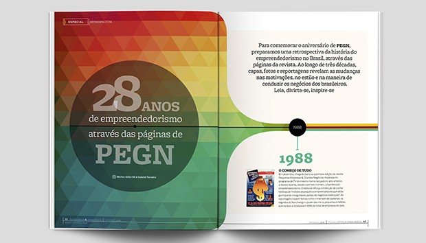 Matéria faz retrospectiva do empreendedorismo no Brasil e na revista Pequenas Empresas & Grandes Negócios (Foto: PEGN)