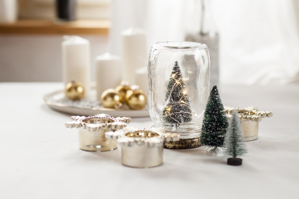 4 elementos para compor uma mesa de Natal simples