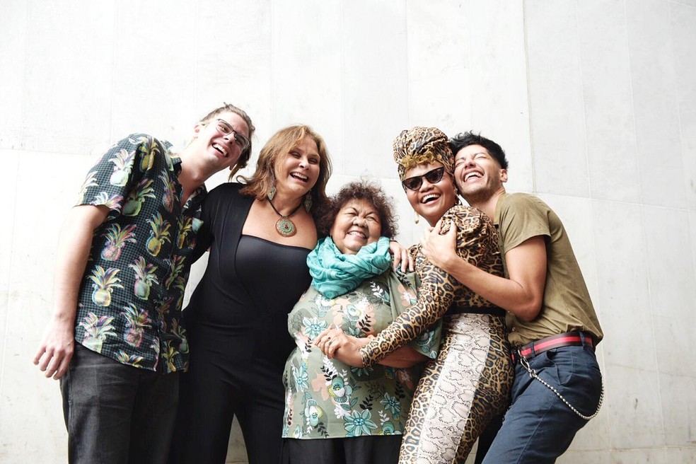 Lucas Estrela, Fafá de Belém, Dona Odete, Gaby Amarantos e Jaloo em evento do Rock in Rio 2019 — Foto: Divulgação