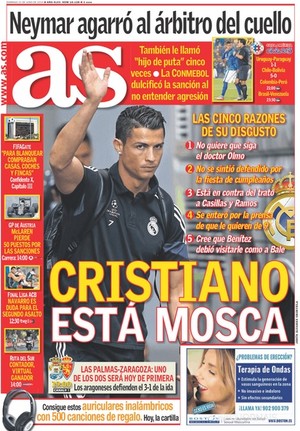 Cristiano Ronaldo jornal (Foto: Reprodução)