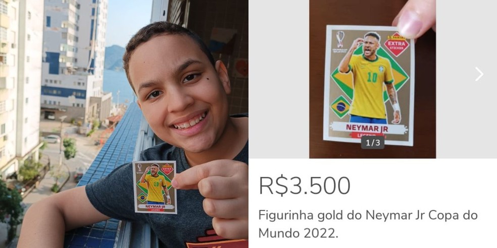 Álbum da Copa: figurinha rara de Neymar pode custar até R$ 9 mil