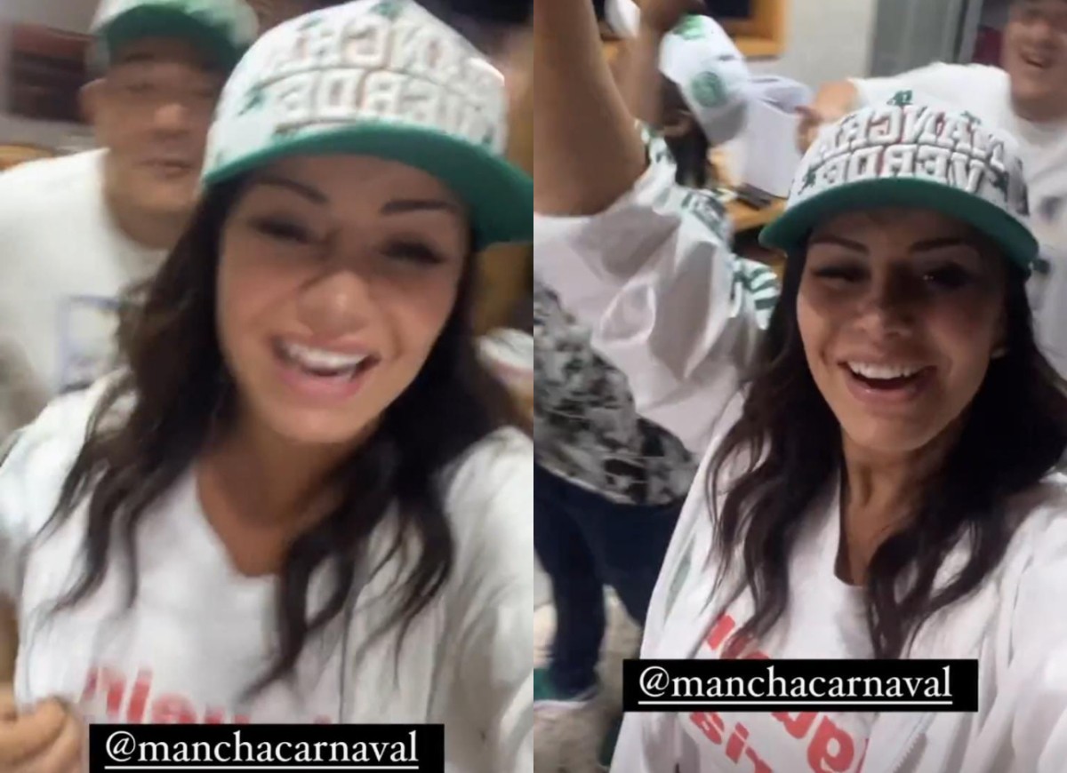 Viviane Araujo celebra vitória da Mancha Verde (Foto: Reprodução/Instagram)